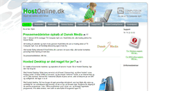 Desktop Screenshot of hostonline.dk